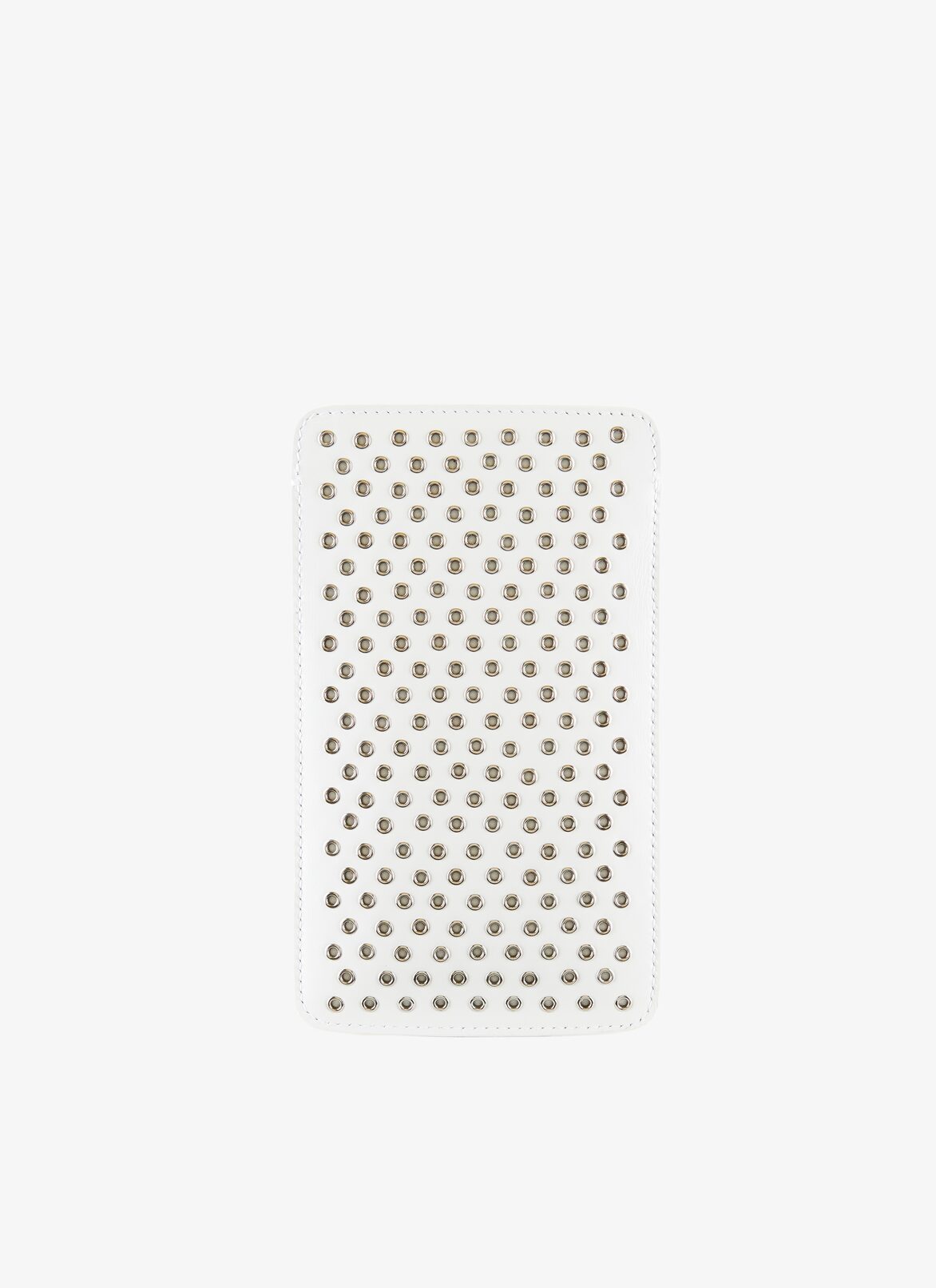IPHONE HOLDER CUIR LUX OEILLET OPTICAL WHITE ALAÏA WHITE  IPHONE HOLDER CUIR LUX OEILLET OPTICAL WHITE